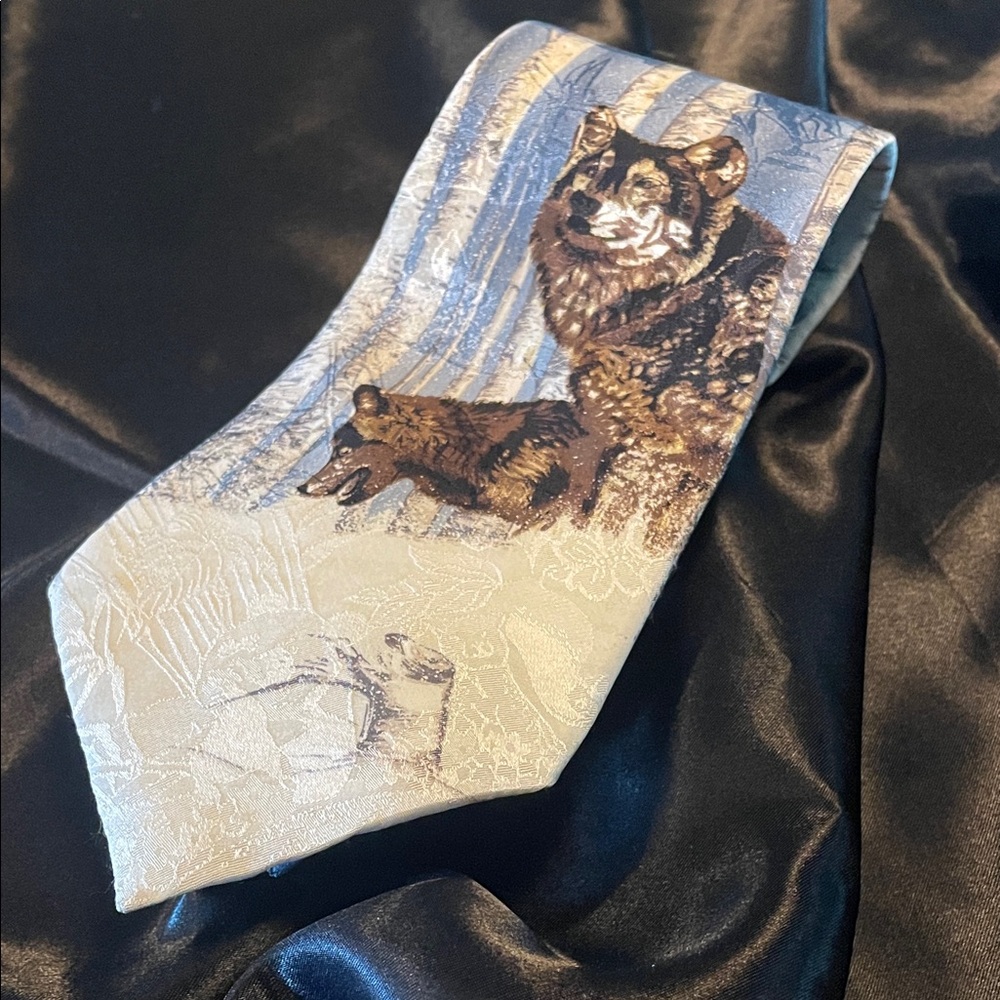 100% Silk Tie by Endangered Species